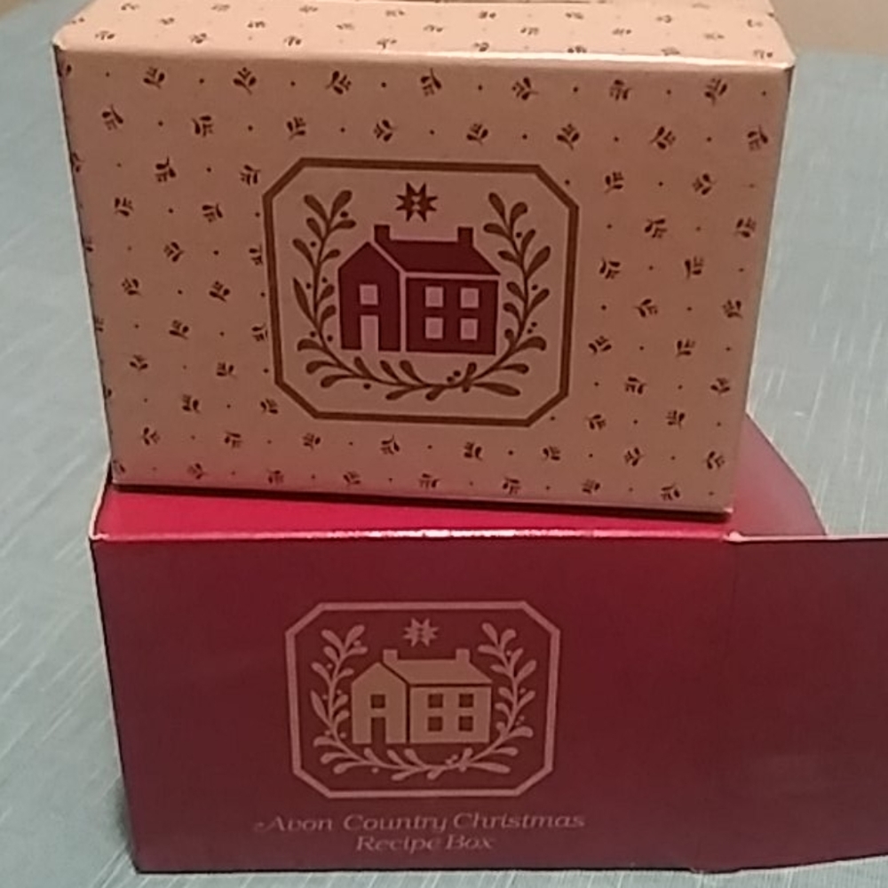 Avon Country Christmas Recipe Box